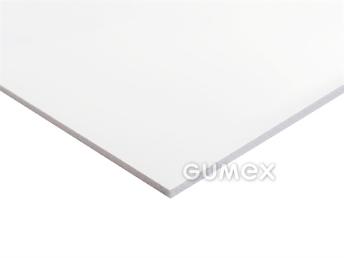 PVC Platte SIMOPOR S, 3mm, 1530x3050mm, 35°ShD, geschäumtes PVC, extrudiert, 0°C/+60°C, weiß, 
